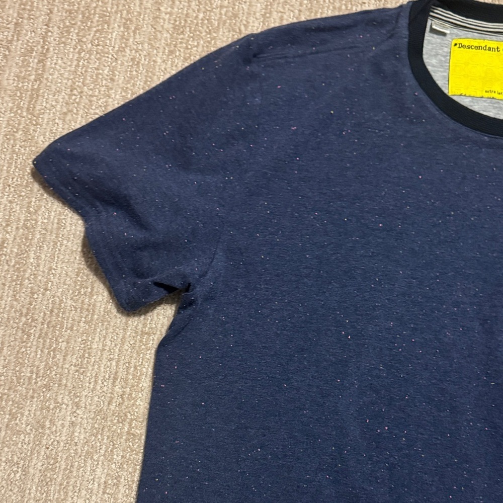 Descendant of Thieves Heathered Blue Short Sleeve Shirt Men's XL Casual Top - Picture 4 of 11